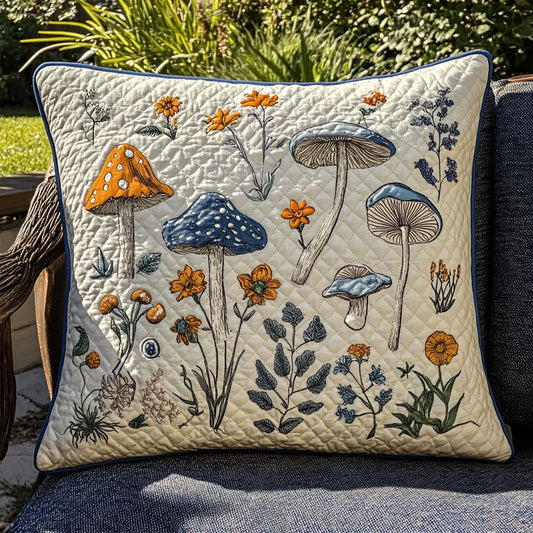 The Shroom Circle Quilted Pillow Case NCU0PT7184