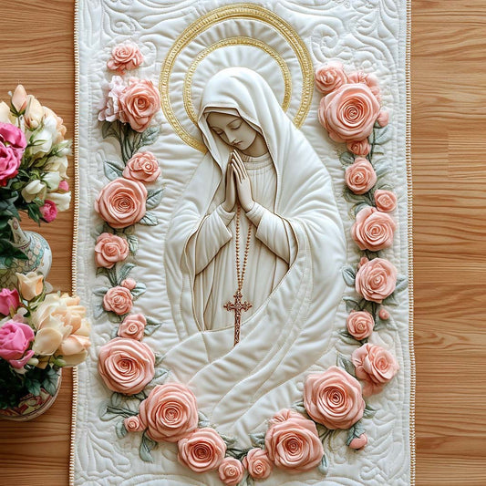 The Silent Grace Quilted Table Runner NCU0NT7810