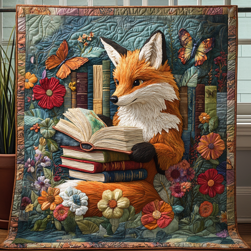 The Storybook Fox Quilted Blanket NCU0DV2721