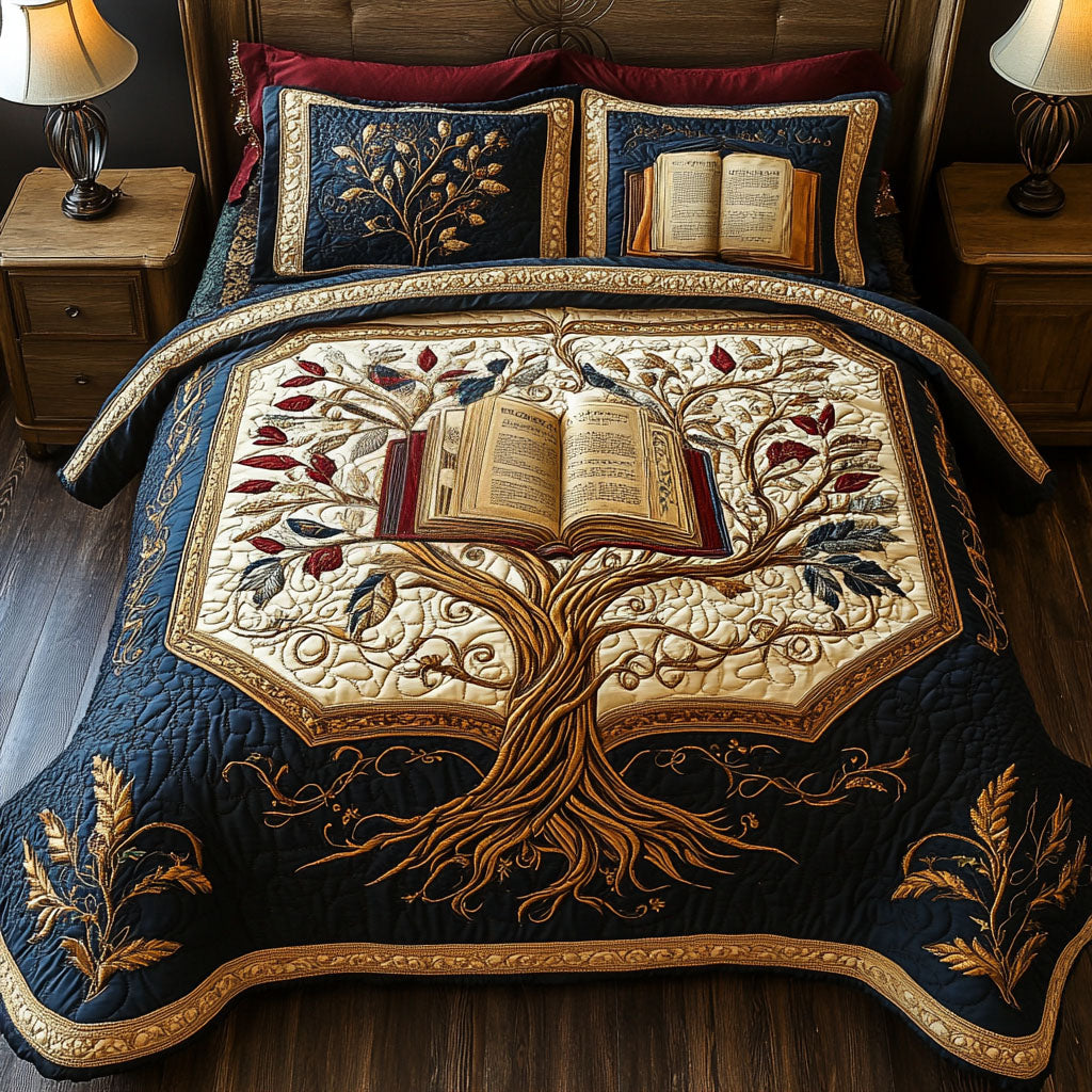 The Storytellers Canopy 3-Piece Quilted Bedding Set NCU0PT4436