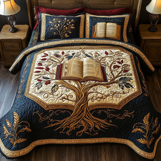 The Storytellers Canopy 3-Piece Quilted Bedding Set NCU0PT4436