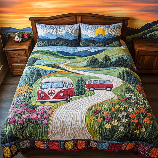 The Tennessee Van Adventure 3-Piece Quilted Bedding Set NCU0PT6222
