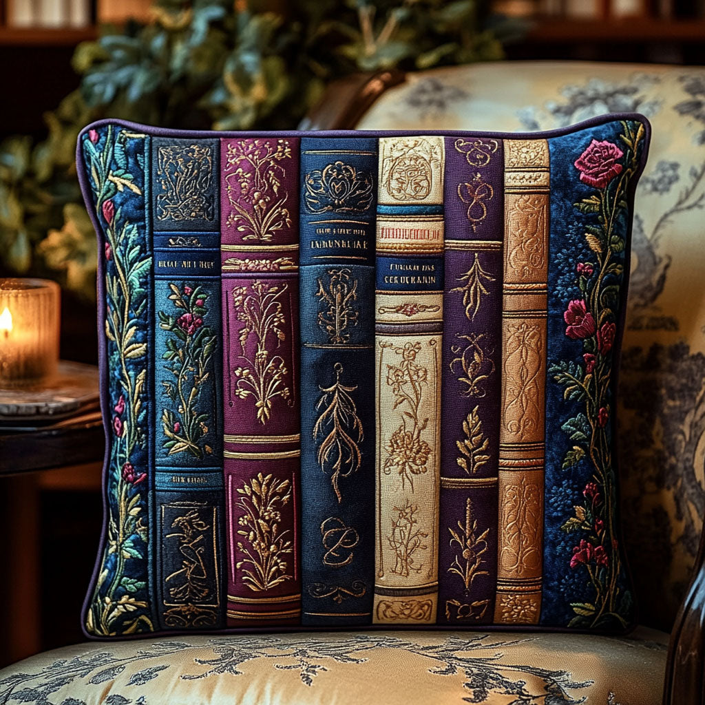 The Timeless Library Quilted Pillow Case NCU0PT5623