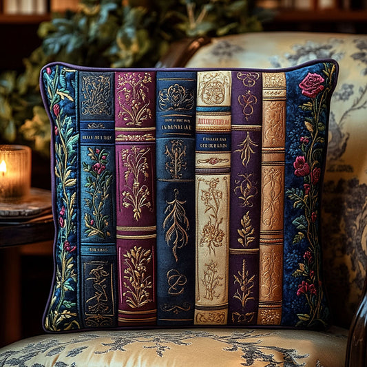 The Timeless Library Quilted Pillow Case NCU0PT5623