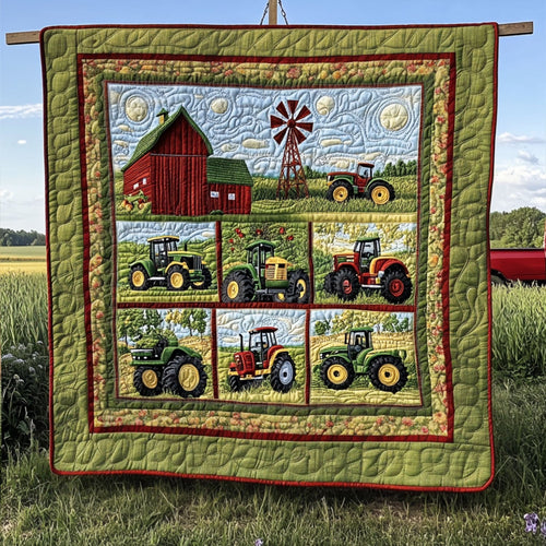 The Tractor Path Quilted Blanket NCU0PT5672