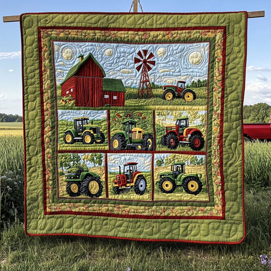 The Tractor Path Quilted Blanket NCU0PT5672