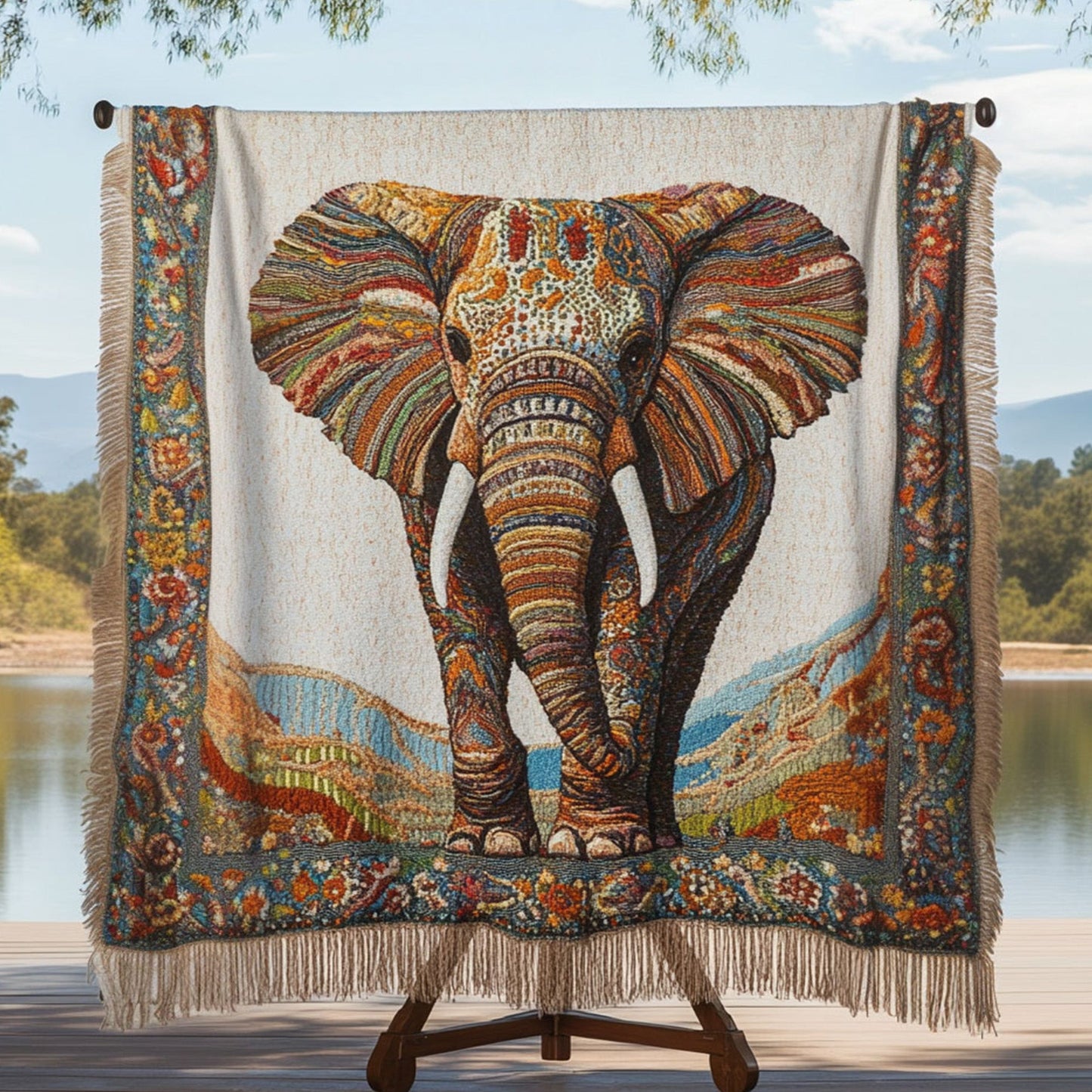 The Trunk Journey Woven Sofa Blanket NCU0PT7316