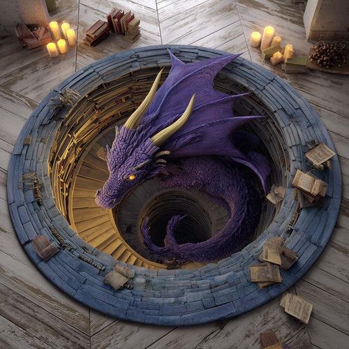 The Violet Depths Round Carpet NCU0XD1351