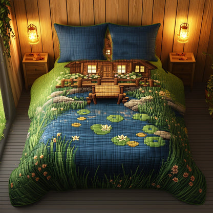 The Wharf Shack 3-Piece Quilted Bedding Set NCU0PT6718
