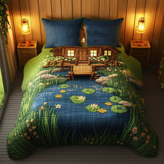 The Wharf Shack 3-Piece Quilted Bedding Set NCU0PT6718