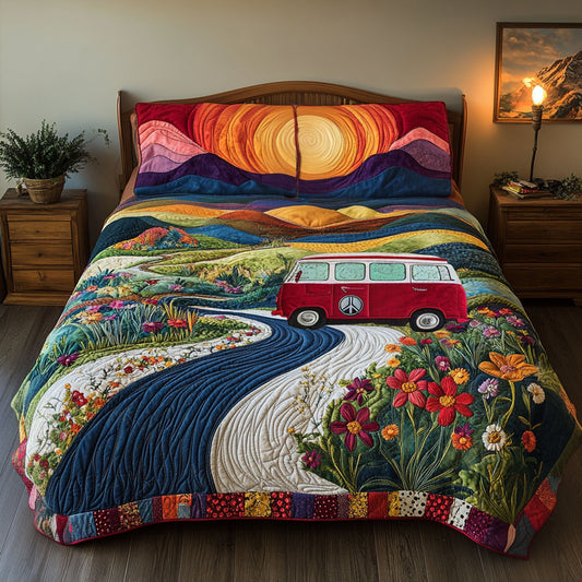 The Wildflower Route 3-Piece Quilted Bedding Set NCU0PT6223