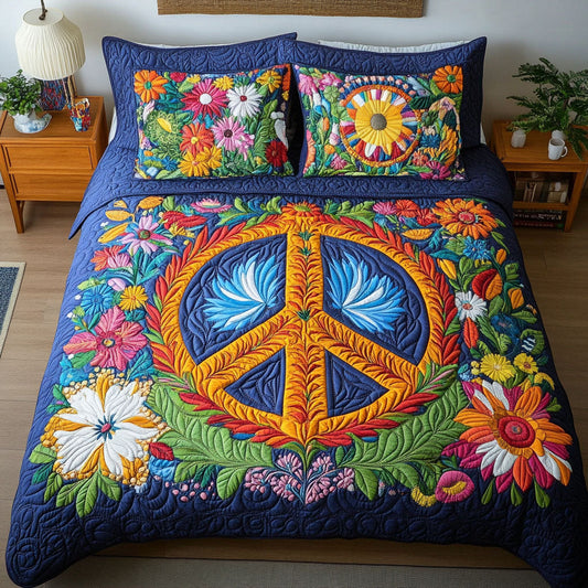 The Woodstock Bliss 3-Piece Quilted Bedding Set NCU0PT3966