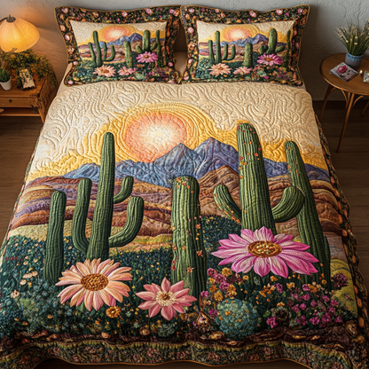 Thorny Grace 3-Piece Quilted Bedding Set NCU0DK4626