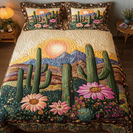 Thorny Grace 3-Piece Quilted Bedding Set NCU0DK4626