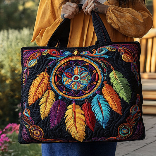 Thread of Light Quilted Tote Bag NCU0PT8345