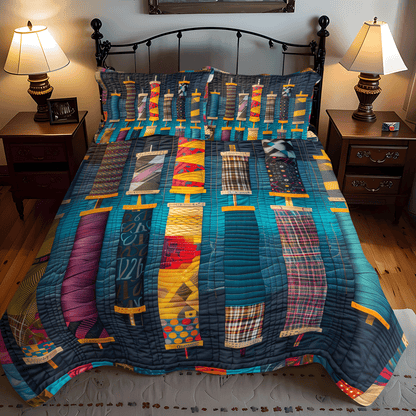 Threaded Harmony 3-Piece Quilted Bedding Set NCU0TH1306