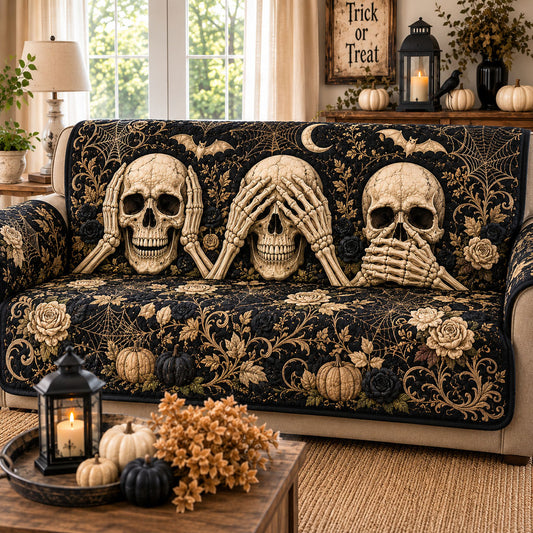 Three Silent Souls Quilted Sofa Cover NCU0PT11910