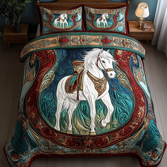 Thunder Hoof 3-Piece Quilted Bedding Set NCU0DK5383