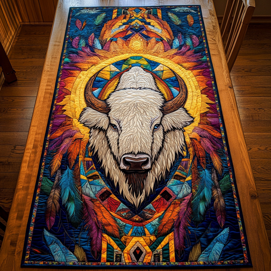 Thunder Hoof Quilted Table Runner NCU0DK4393