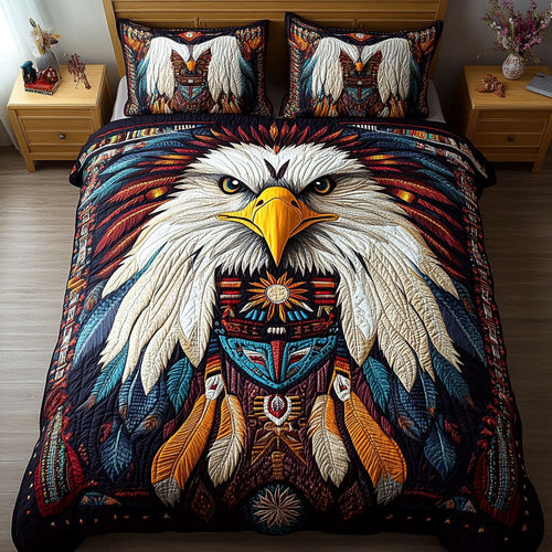 Thunder and Wings 3-Piece Quilted Bedding Set NCU0PT3107