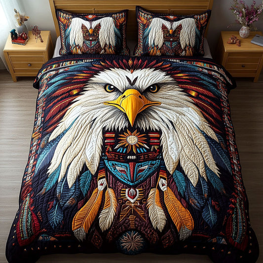 Thunder and Wings 3-Piece Quilted Bedding Set NCU0PT3107