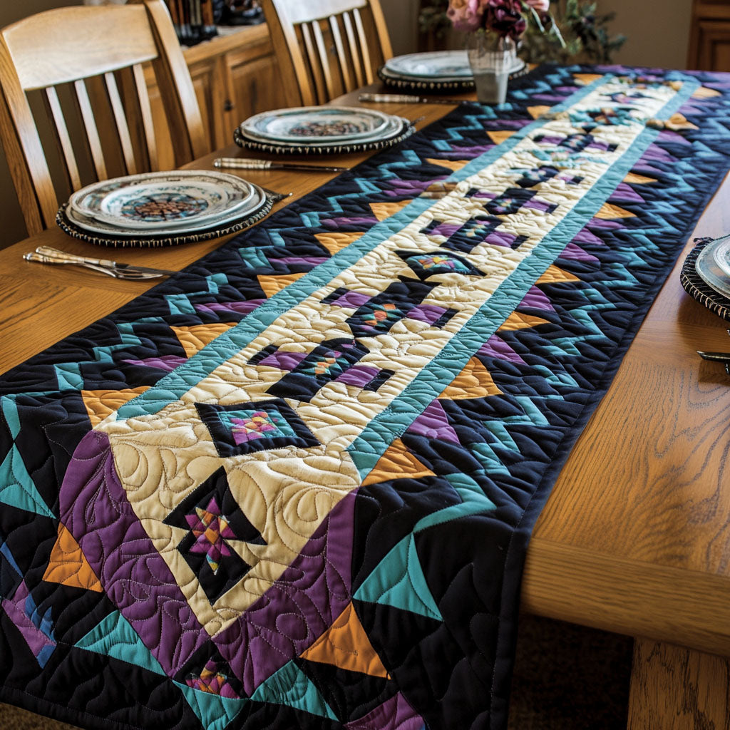 Thunderbird Crest Quilted Table Runner NCU0PT3996