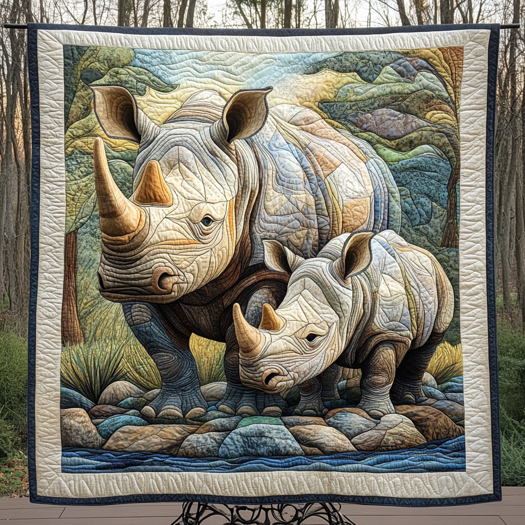 Rhino Enduring Spirit Quilted Blanket NCU0DK1907