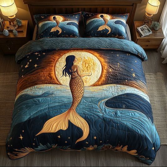 Tidal Beauty 3-Piece Quilted Bedding Set NCU0DK5060