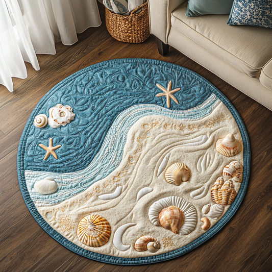 Tidal Bliss Quilted Round Mat NCU0DK7258
