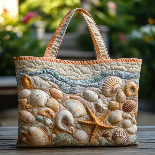 Tidal Glow Quilted Tote Bag NCU0DK9558