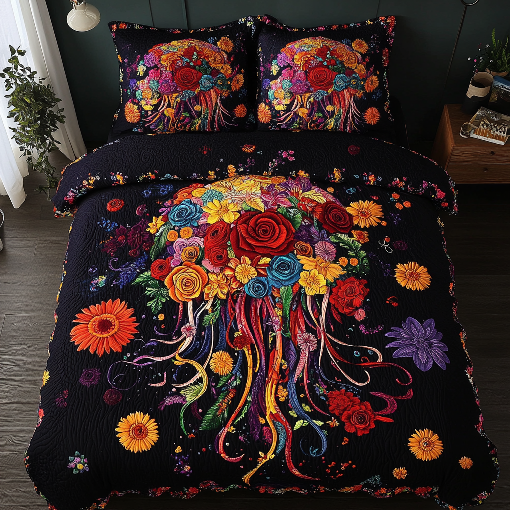 Tidal Grace 3-Piece Quilted Bedding Set NCU0DK4150