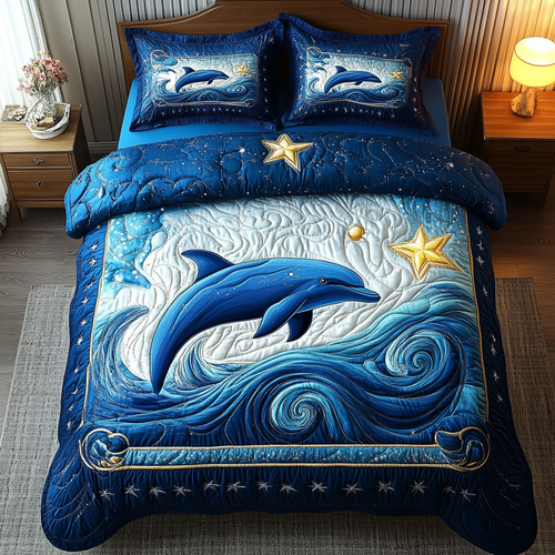 Tidal Grace 3-Piece Quilted Bedding Set NCU0DK4696