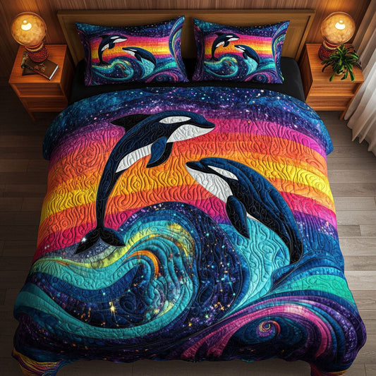 Tidal Phantom 3-Piece Quilted Bedding Set NCU0NT6993