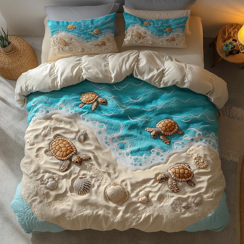 Tidal Wanderer 3-Piece Quilted Bedding Set NCU0DK7312