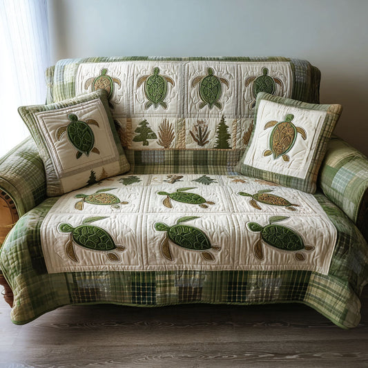 Tide Whisper Quilted Sofa Cover NCU0PT9697