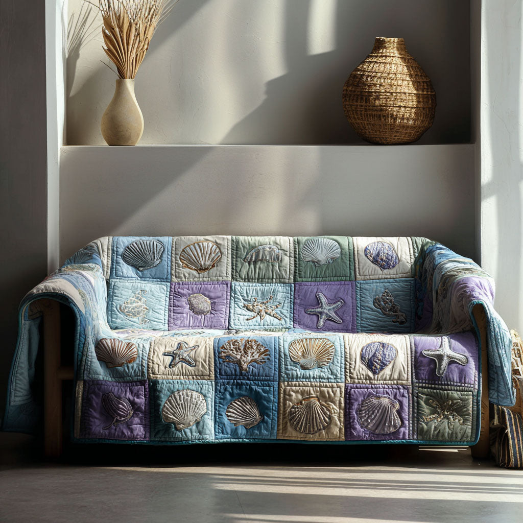 Tidepool Memories Quilted Sofa Cover NCU0PT11150