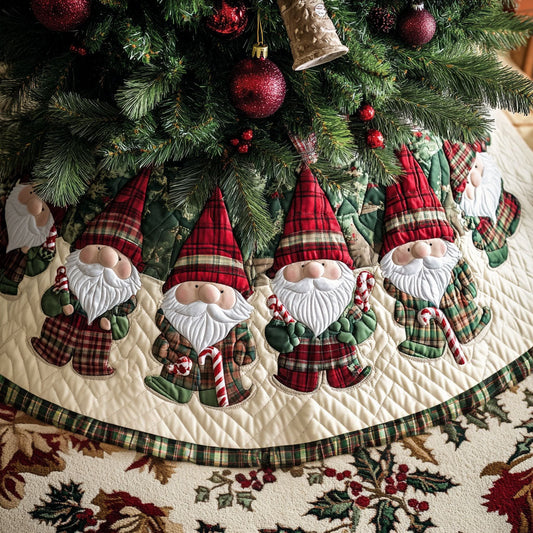 Tiding Joy Quilted Christmas Tree Skirt NCU0PT1852