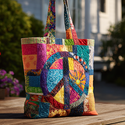 Tie-Dye Calm Quilted Tote Bag NCU0PT8364