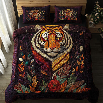 Tiger Boho Dreams 3-Piece Quilted Bedding Set NCU0DV6481