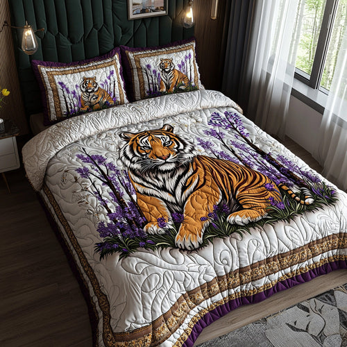 Tiger Forest 3-Piece Quilted Bedding Set NCU0DV6480