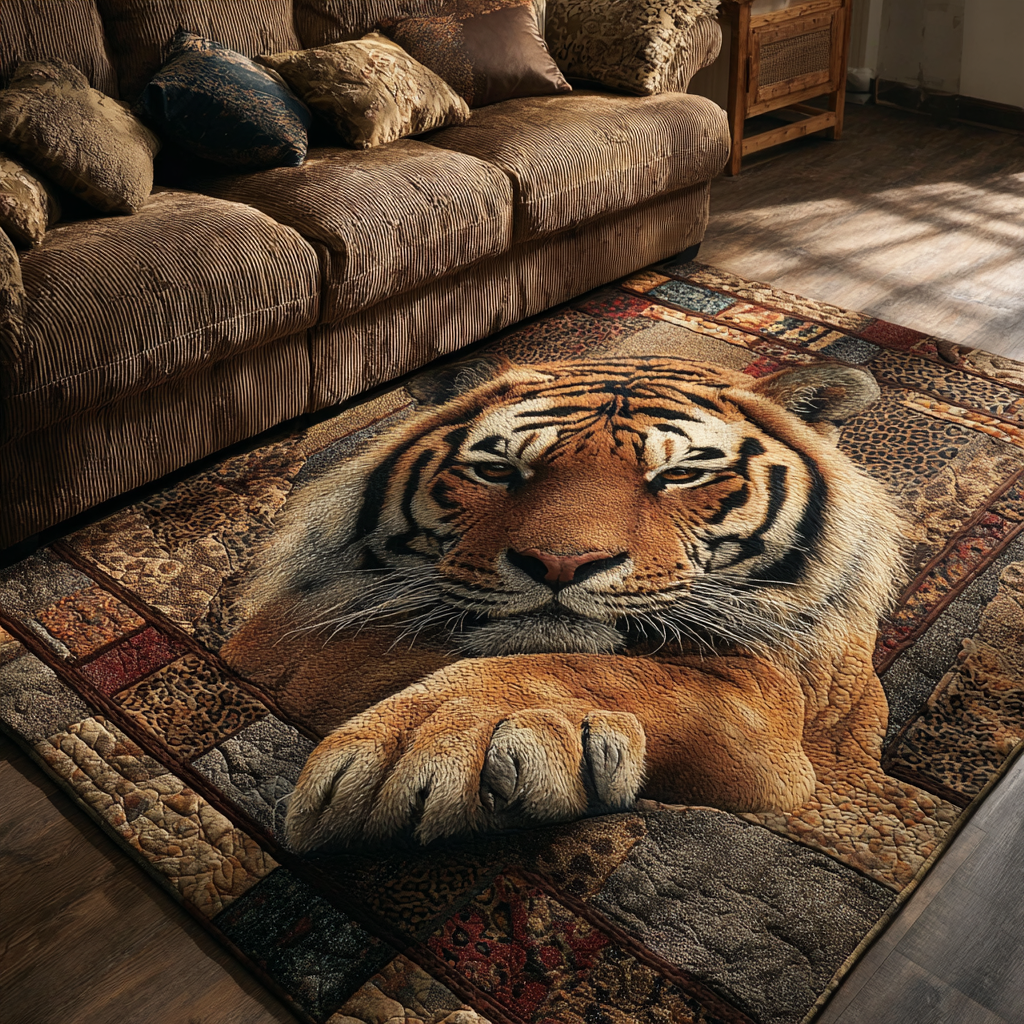 Tiger Heart Area Rug NCU0DK10604