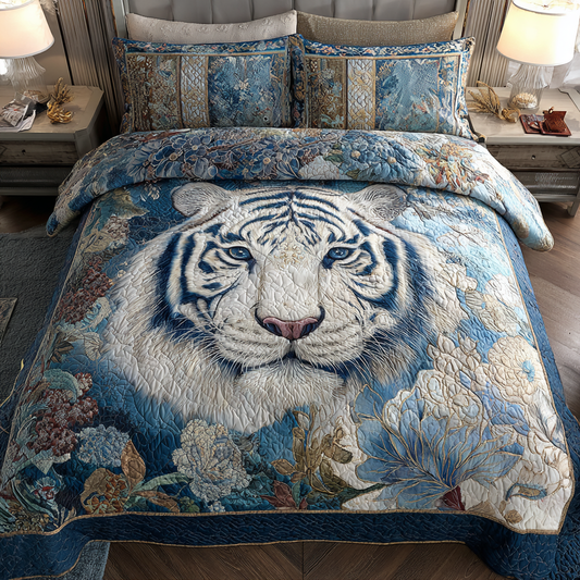 Tiger King 3-Piece Quilted Bedding Set NCU0DK8377