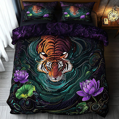 Tiger Mystic Whisper 3-Piece Quilted Bedding Set NCU0DV6478