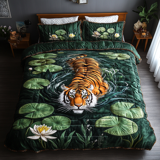 Tiger Spirit 3-Piece Quilted Bedding Set NCU0DK8373