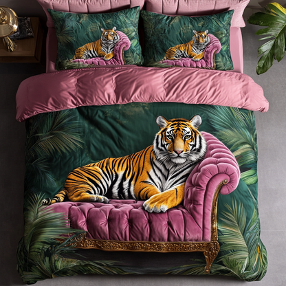 Tiger Stripes 3-Piece Quilted Bedding Set NCU0DK8375