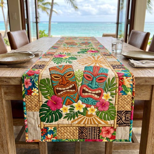 Tiki Breeze Quilted Table Runner NCU0DV9762