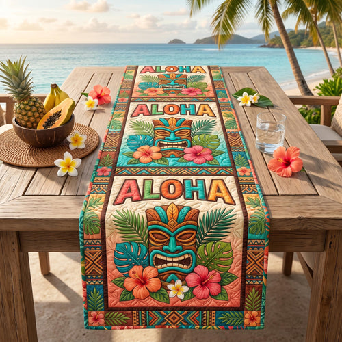 Tiki Essence Quilted Table Runner NCU0TD2711