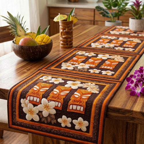 Tiki Paradise Quilted Table Runner NCU0NT12800