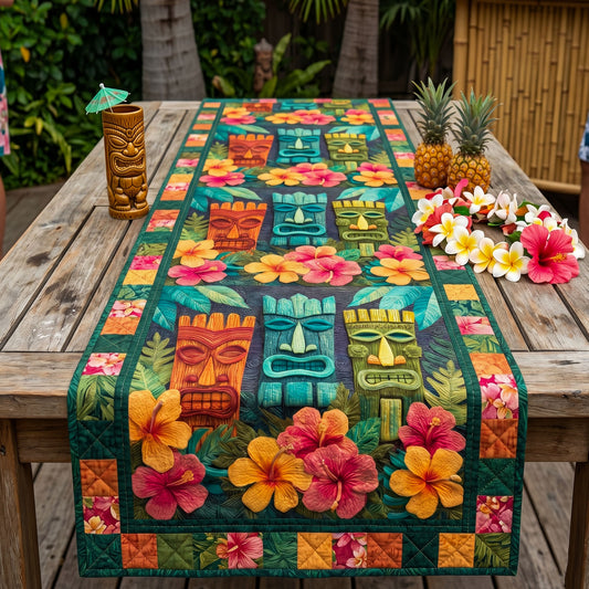 Tiki Spirit Quilted Table Runner NCU0NT12791