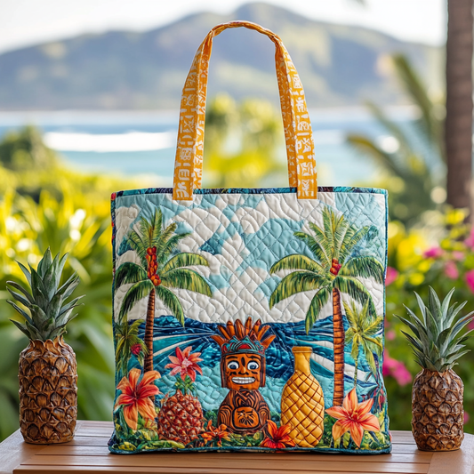 Tiki Tropics Quilted Tote Bag NCU0VL2641